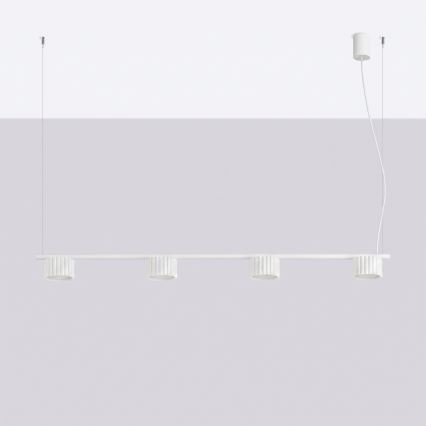 Luster na sajli AURA 4xGX53/10W/230V bijela