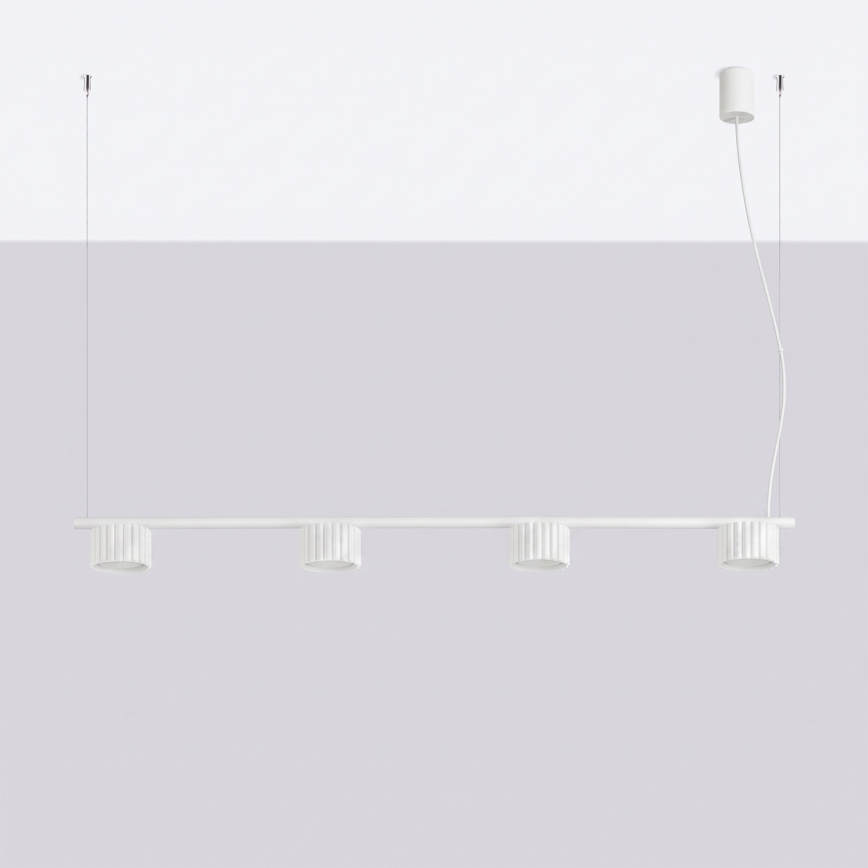 Luster na sajli AURA 4xGX53/10W/230V bijela
