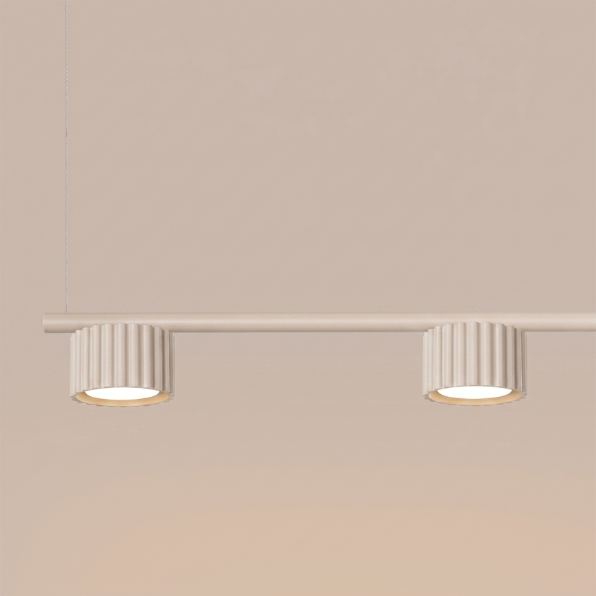 Luster na sajli AURA 4xGX53/10W/230V krem boje