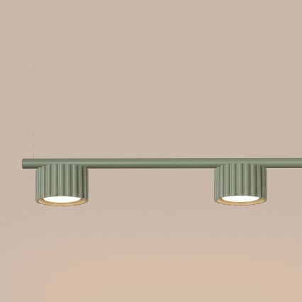 Luster na sajli AURA 4xGX53/10W/230V, zelene boje