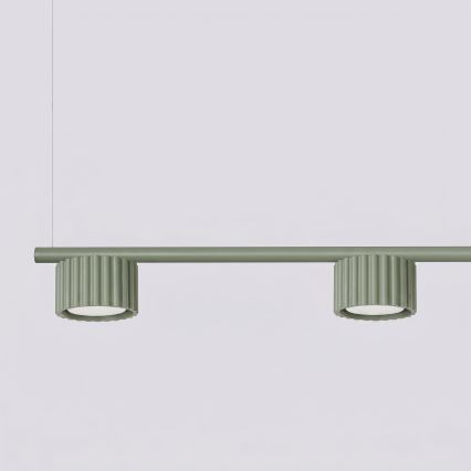 Luster na sajli AURA 4xGX53/10W/230V, zelene boje