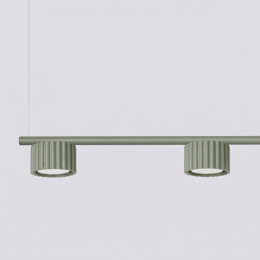 Luster na sajli AURA 4xGX53/10W/230V, zelene boje