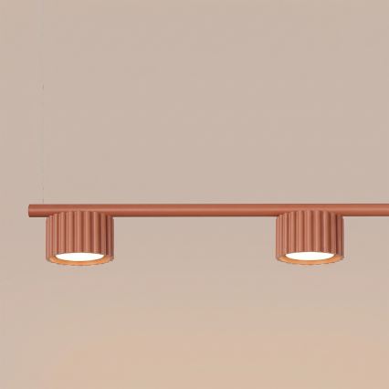 Luster AURA na kabelu 4xGX53/10W/230V, crvena