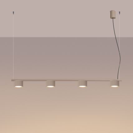 Viseći luster AURA na kablu 4xGX53/10W/230V taupe