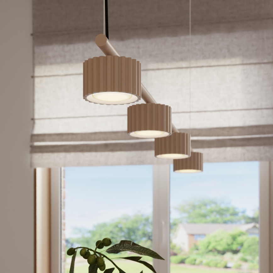 Viseći luster AURA na kablu 4xGX53/10W/230V taupe