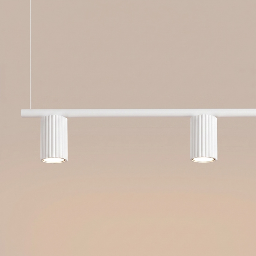 Luster na sajli KARBON 4xGU10/10W/230V bijeli