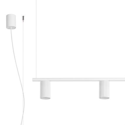 Luster na sajli KARBON 4xGU10/10W/230V bijeli