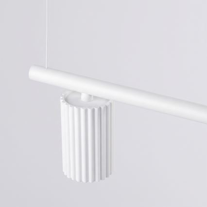 Luster na sajli KARBON 4xGU10/10W/230V bijeli