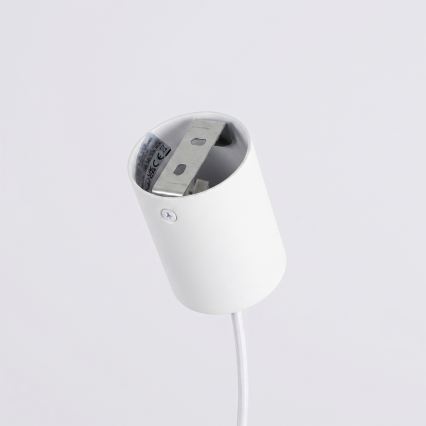 Luster na sajli KARBON 4xGU10/10W/230V bijeli