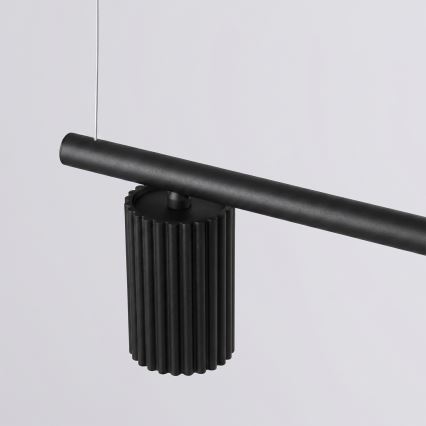 Luster na sajli KARBON 4xGU10/10W/230V crni