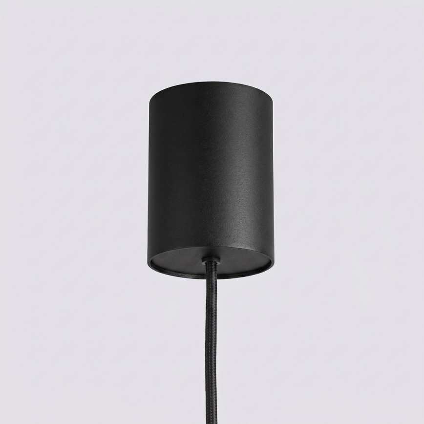 Luster na sajli KARBON 4xGU10/10W/230V crni