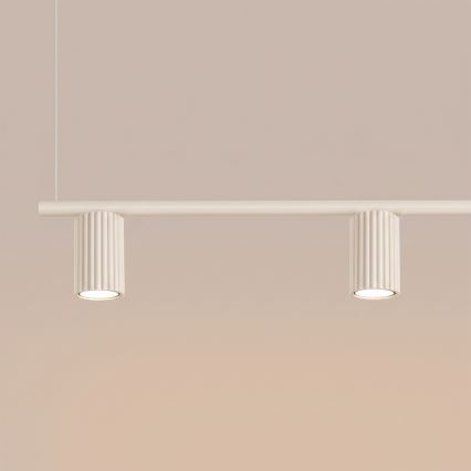 Luster na sajli KARBON 4xGU10/10W/230V krem boje