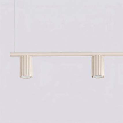 Luster na sajli KARBON 4xGU10/10W/230V krem boje