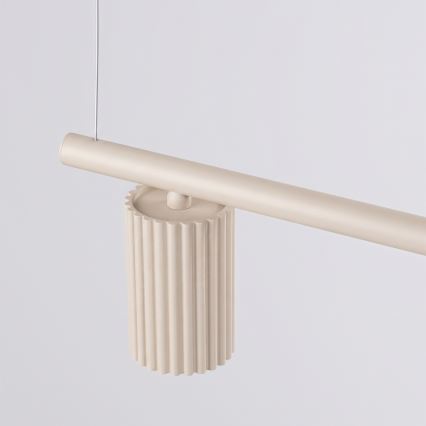 Luster na sajli KARBON 4xGU10/10W/230V krem boje