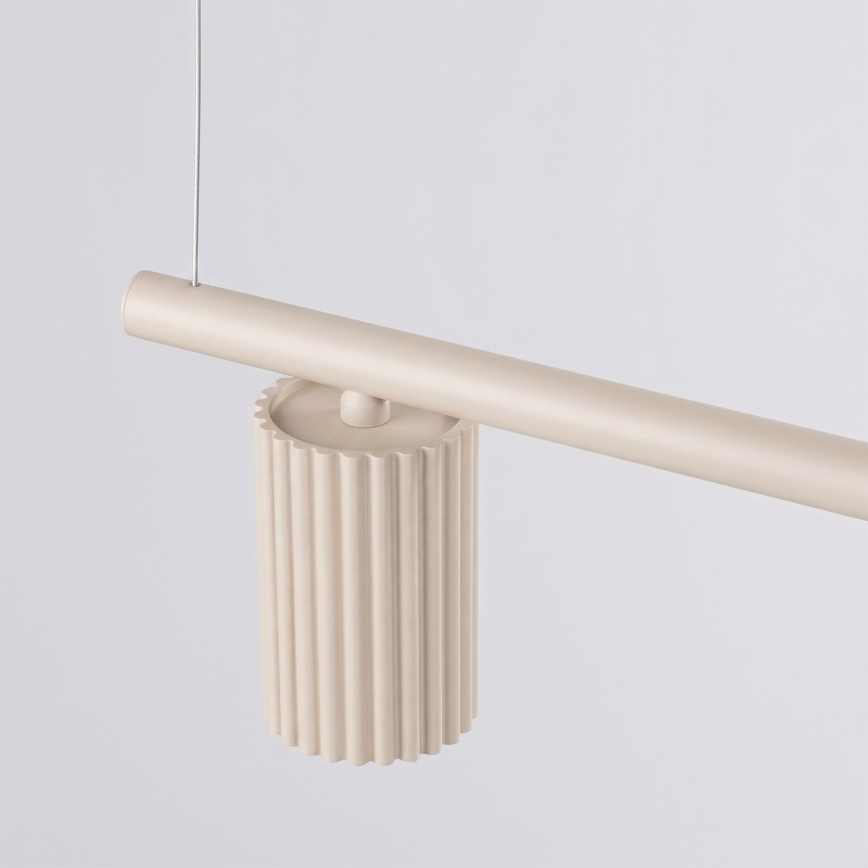 Luster na sajli KARBON 4xGU10/10W/230V krem boje