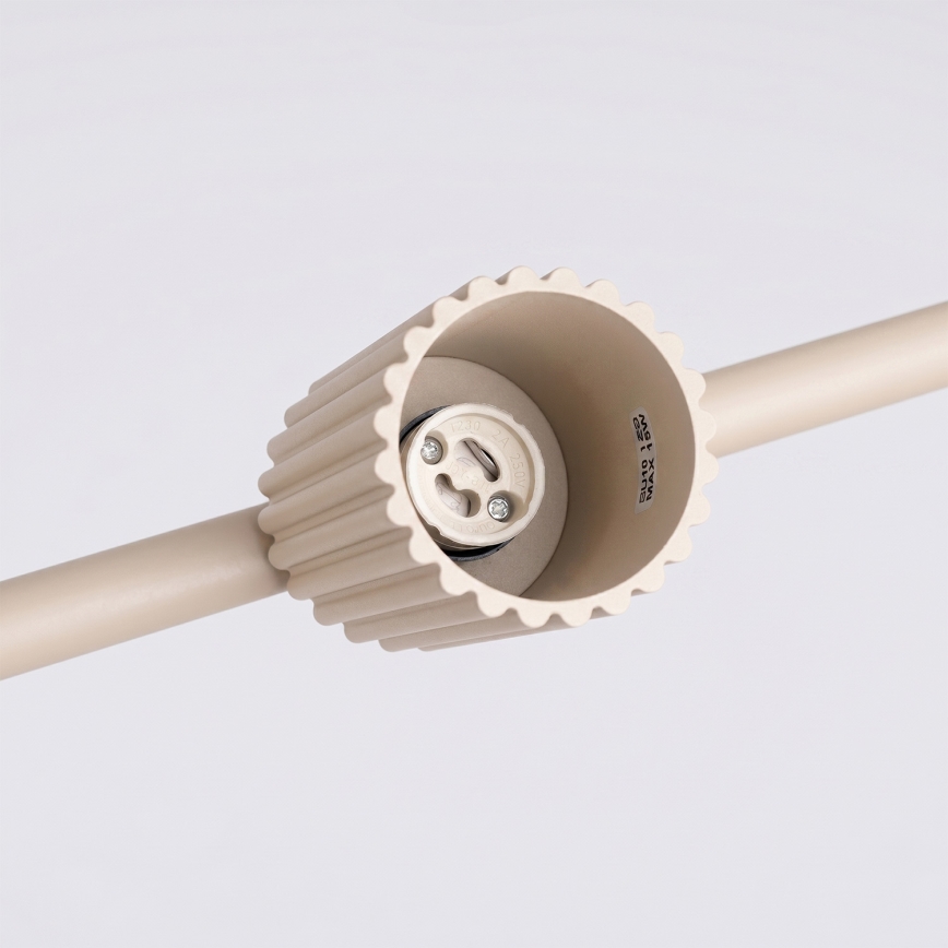 Luster na sajli KARBON 4xGU10/10W/230V krem boje