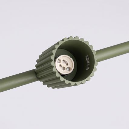Zeleni viseći luster na sajli KARBON 4xGU10/10W/230V