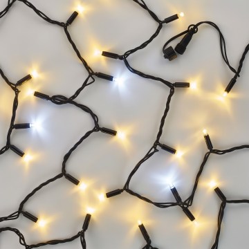 Spojivi LED niz 100xLED/10m IP44 hladna/topla bijela crna