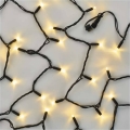 Spojivi niz 50xLED/5m IP44 topla bijela crna