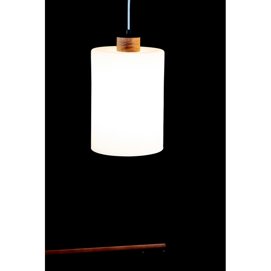 Luster na sajli ZEFIR 3xE27/60W/230V hrast
