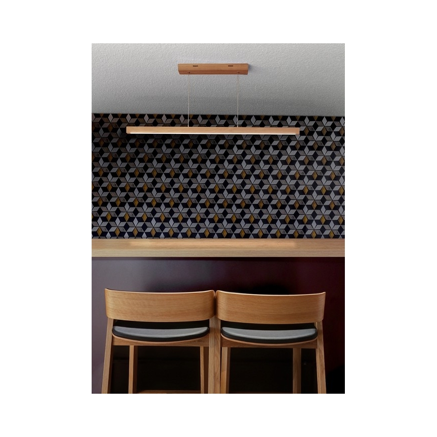 Prigušivi LED luster na kablu SMAL LED/12W/230V hrast