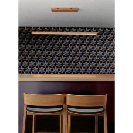 LED Prigušivi luster na sajli SMAL LED/12W/230V hrast