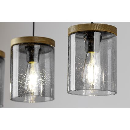 Luster na sajli MONSUN 1xE27/60W/230V bor