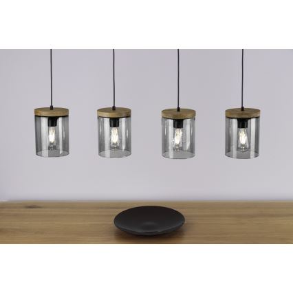 Luster na sajli MONSUN 1xE27/60W/230V bor