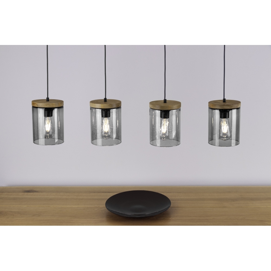 Luster na sajli MONSUN 1xE27/60W/230V bor