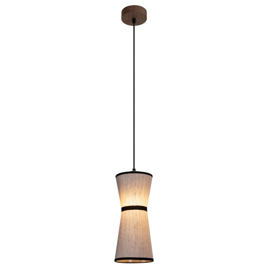 Luster na sajli AMIGO 1xE27/25W/230V hrast