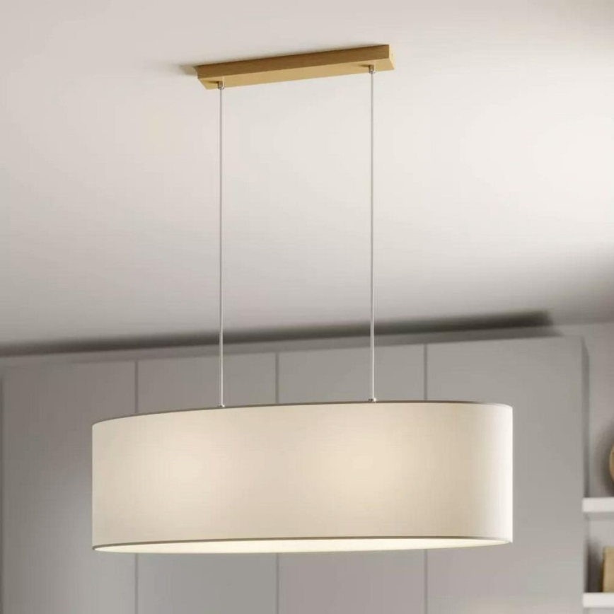 Luster na sajli DOVE 2xE27/40W/230V hrast