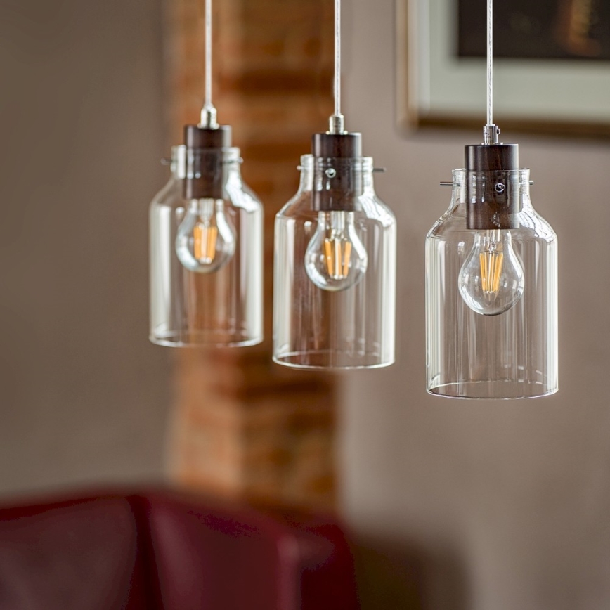 Luster na sajli ALESSANDRO 1xE27/60W/230V – FSC certificirano