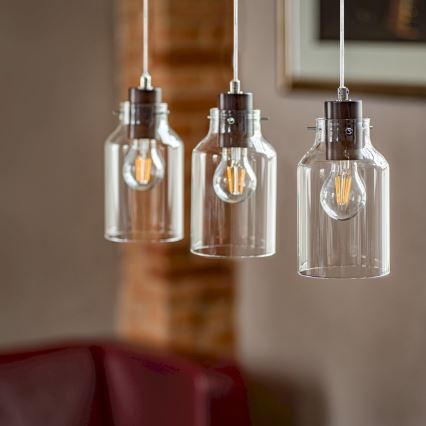 Luster na užetu ALESSANDRO 1xE27/60W/230V buk