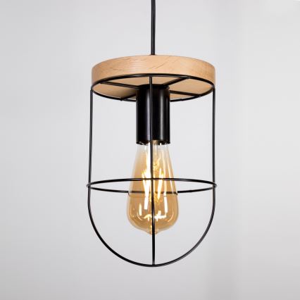 Luster na sajli NETUNO 1xE27/60W/230V hrast