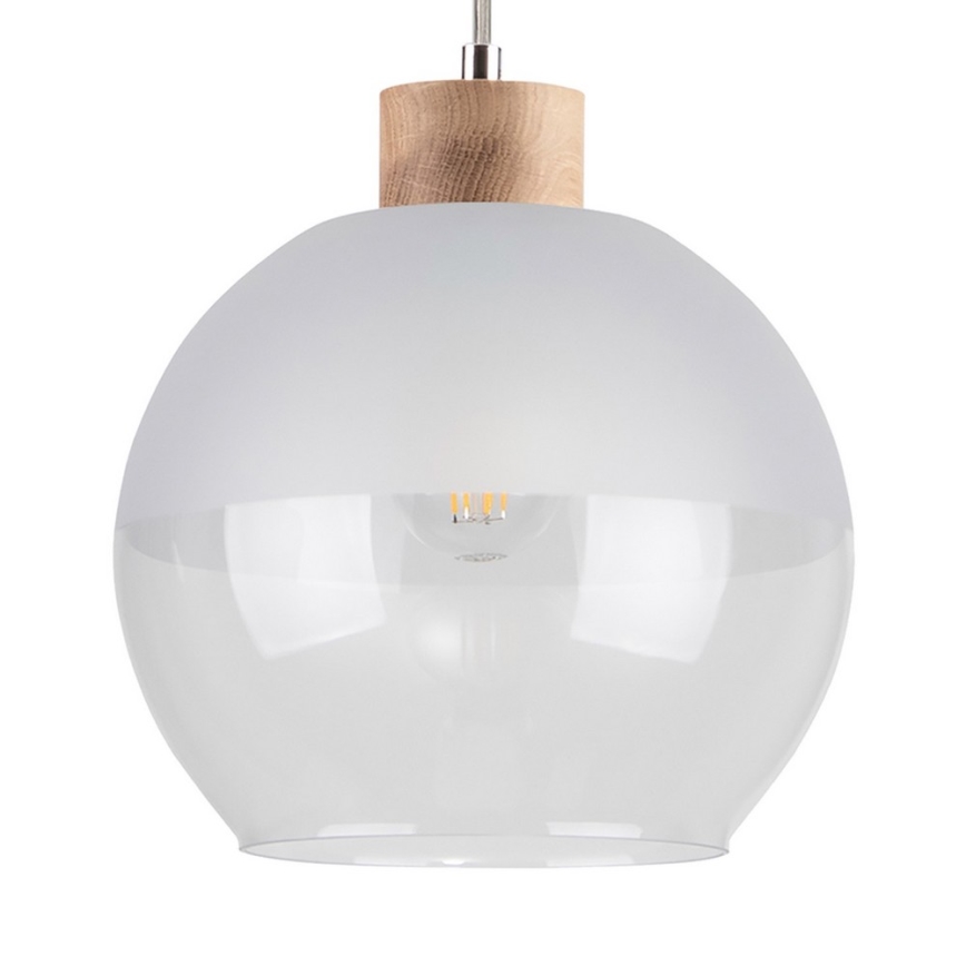 Luster na sajli ALESSANDRO 1xE27/60W/230V hrast