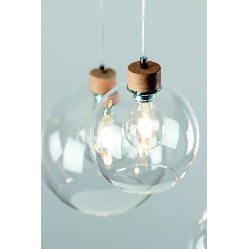 Luster na sajli LAGUNA 1xE27/60W/230V hrast
