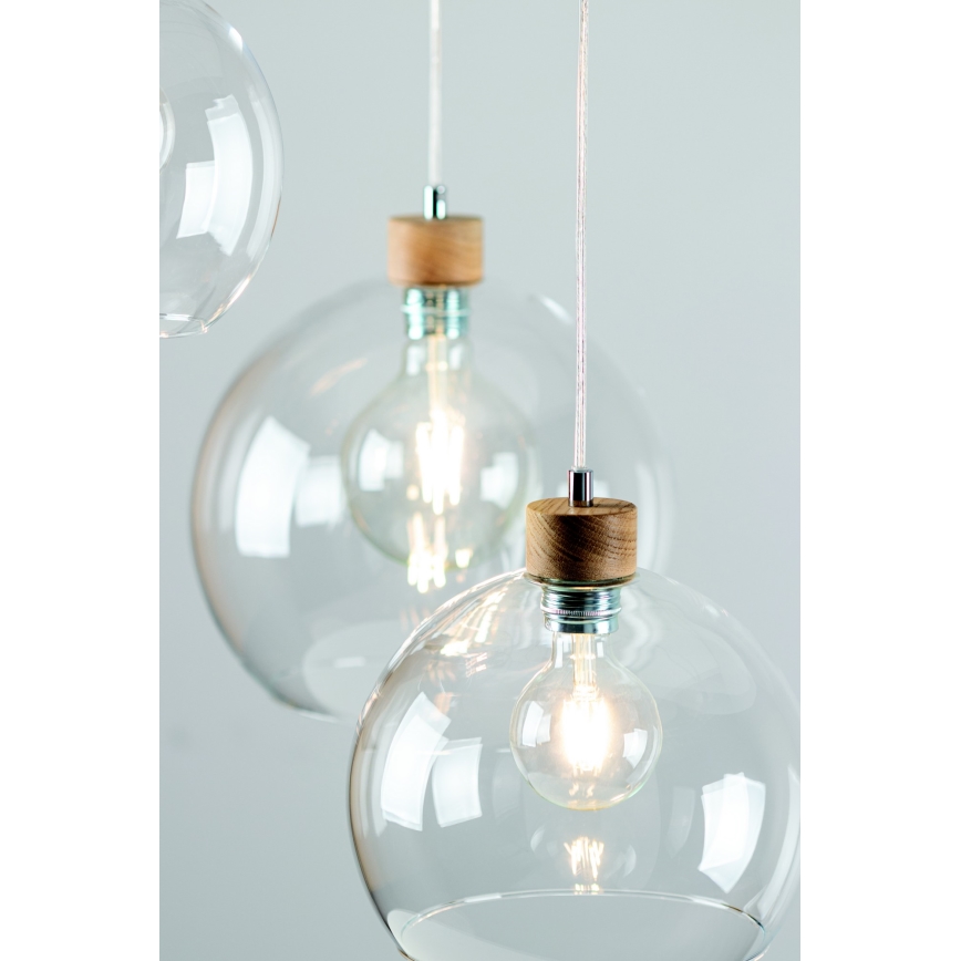 Luster na sajli LAGUNA 1xE27/60W/230V hrast