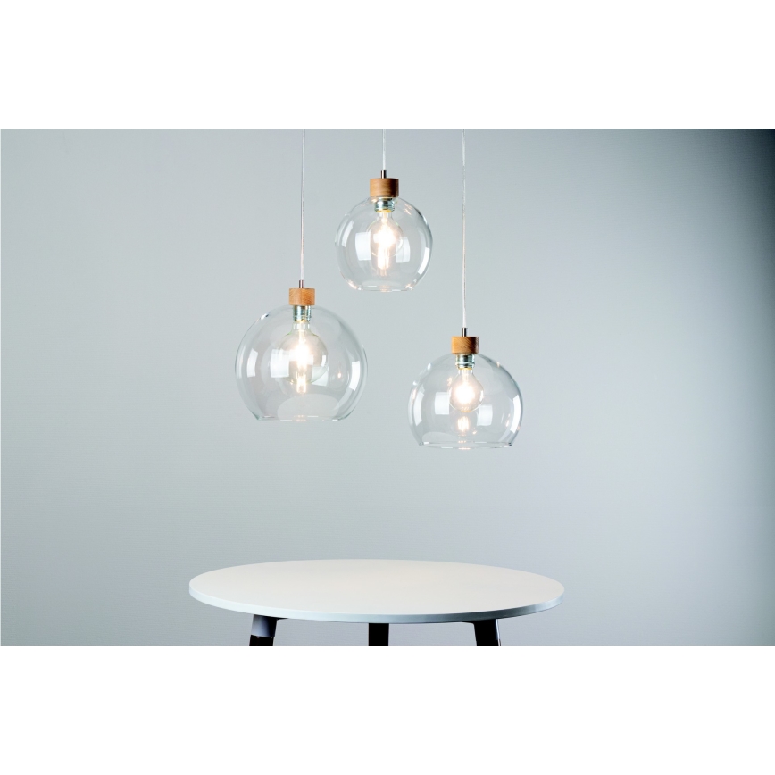 Luster na sajli LAGUNA 1xE27/60W/230V hrast