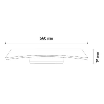 LED Prigušiva zidna svjetiljka ZIAD LED/6,5W/230V hrast – FSC certificirano