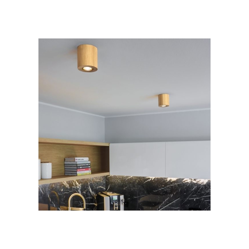 Stropna svjetiljka WOODDREAM 1xGU10/6W/230V – FSC certificirano
