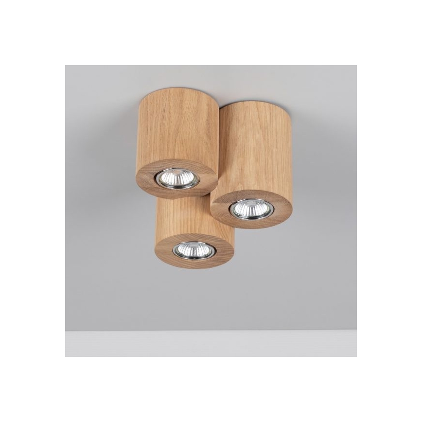 Stropna svjetiljka WOODDREAM 3xGU10/6W/230V – FSC certificirano