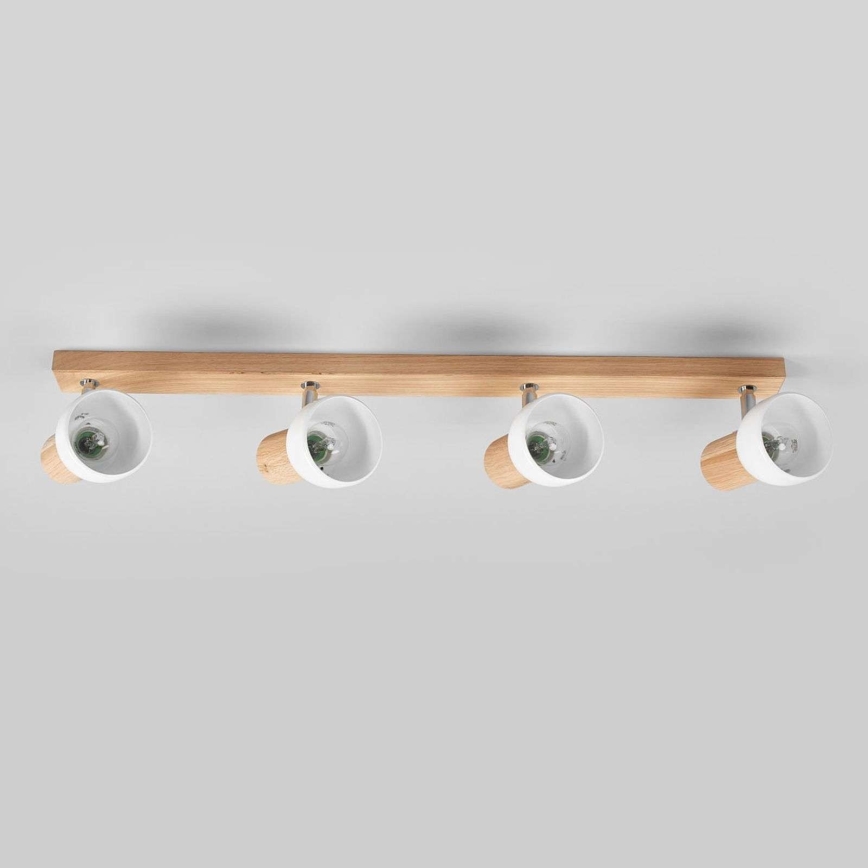 Reflektorska svjetiljka SVENDA 4xE27/60W/230V hrast – FSC certificirano