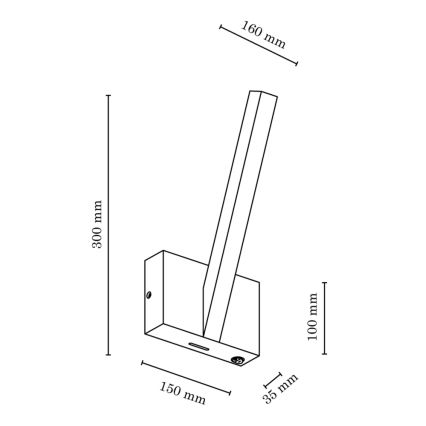 LED Zidna svjetiljka LINUS LED/3W/230V hrast – FSC certificirano