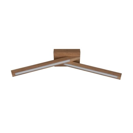 LED Nadgradni luster LINUS 2xLED/4,5W/230V mat hrast