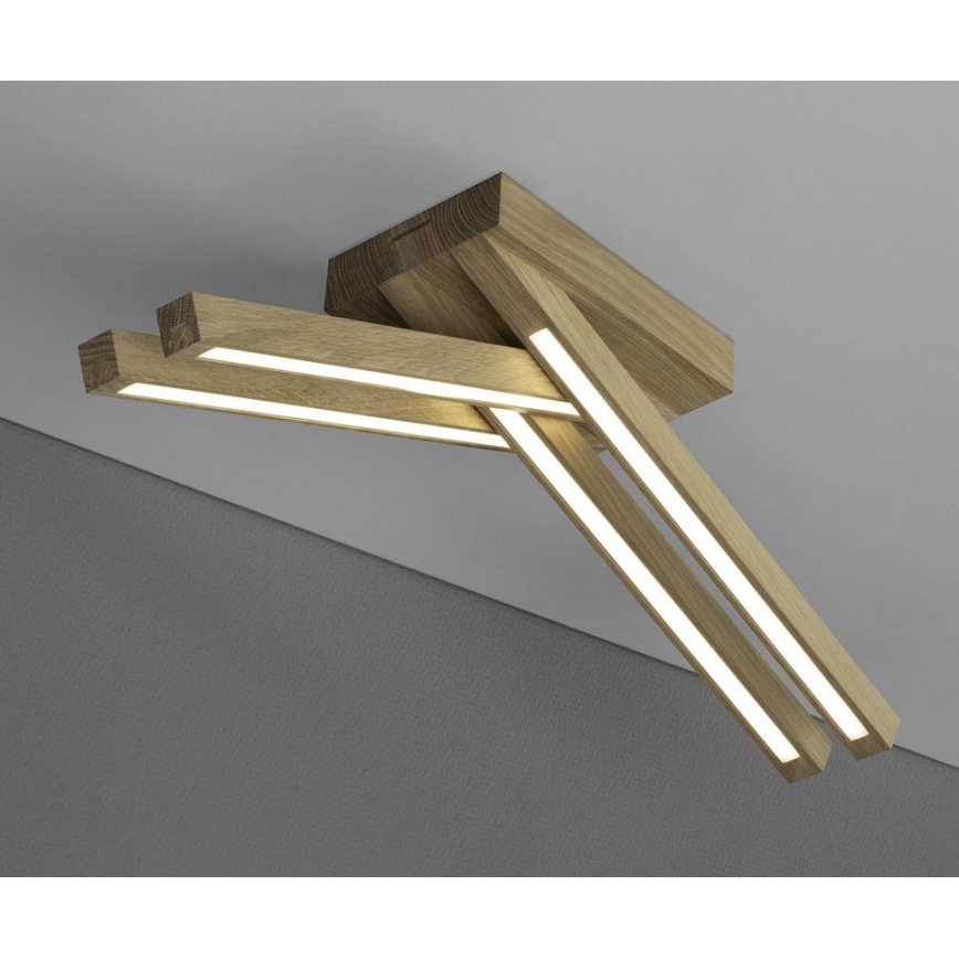 LED stropna svjetiljka LINUS 4xLED/4,5W/230V matni hrast