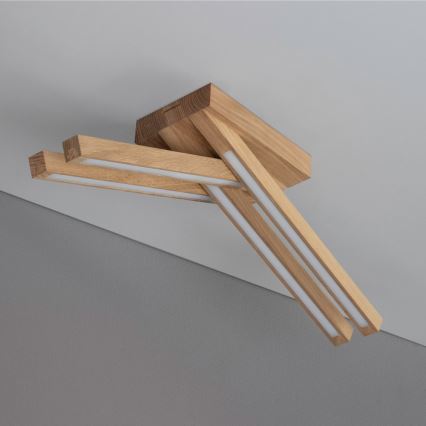 LED stropna svjetiljka LINUS 4xLED/4,5W/230V matni hrast