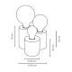 Stolna lampa VINCENT 3xE27/15W/230V hrast – FSC certificirano