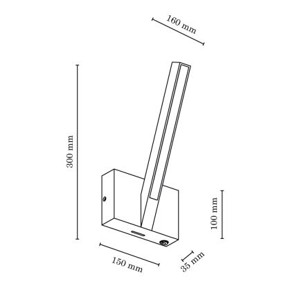 LED Zidna svjetiljka LINUS LED/3,75W/230V hrast – FSC certificirano