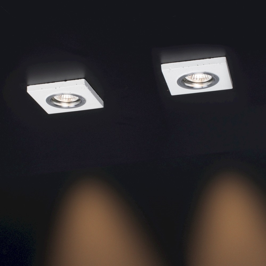 LED Ugradbena svjetiljka VITAR 1xGU10/5W/230V CRI 90 beton – FSC certificirano