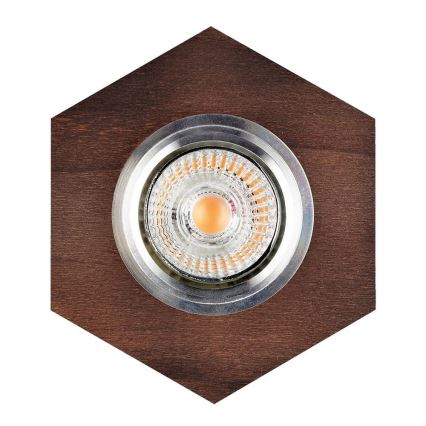 LED Ugradbena svjetiljka VITAR 1xGU10/5W/230V CRI 90 bukva